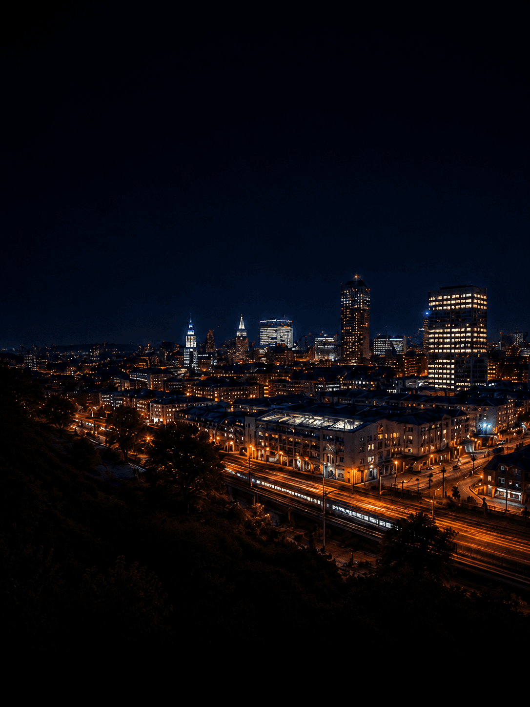 Sheffield at night