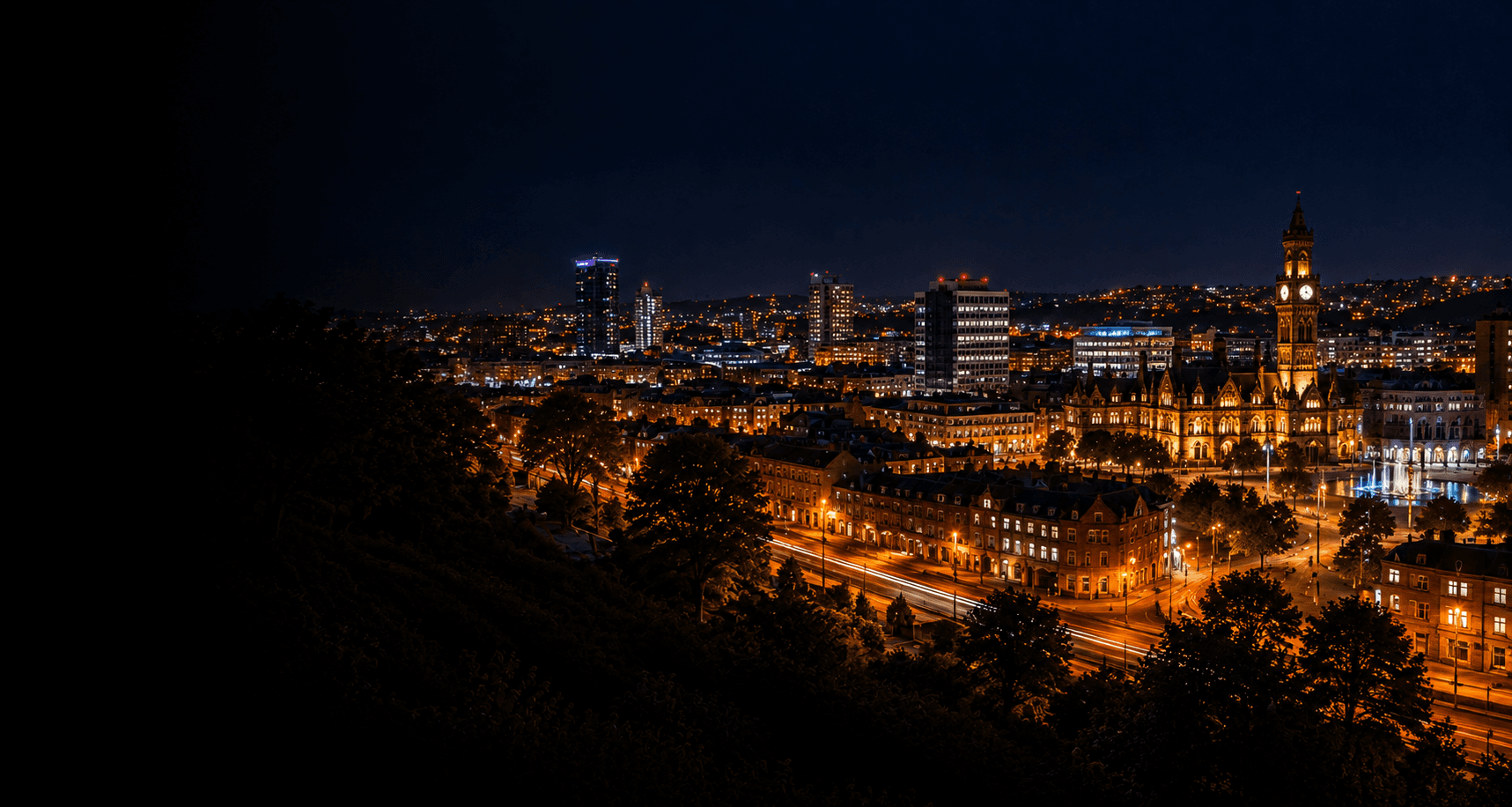 Bradford at night